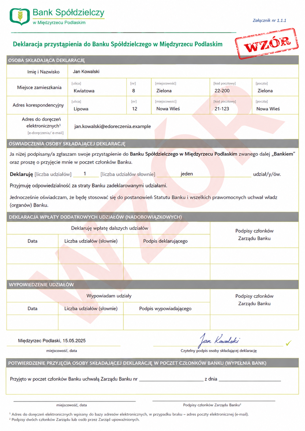 deklaracja wzor wypelniona s.1