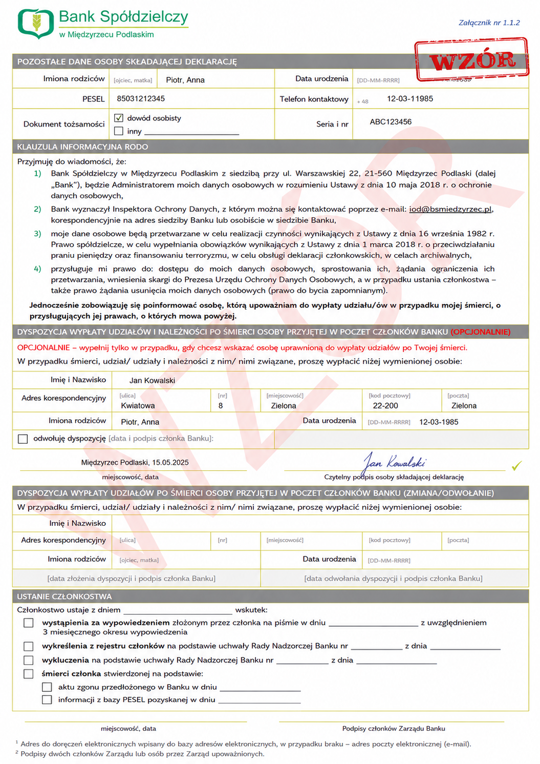 deklaracja wzor wypelniona s.2